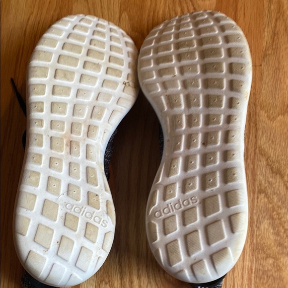 Adidas Men's Charcoal and White Cloudfoam Sneakers - Picture 6 of 6